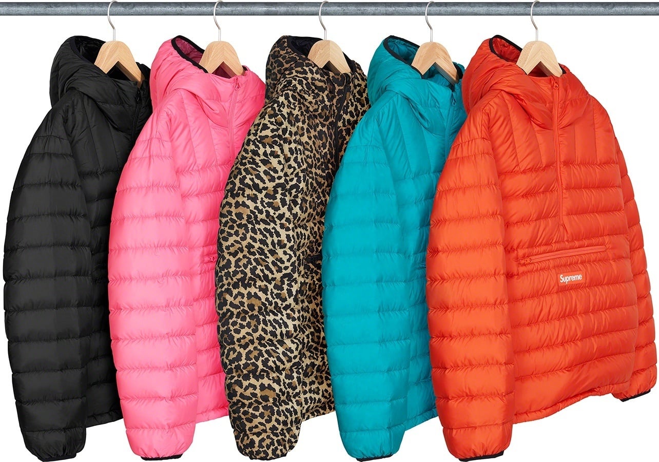 Micro Down Half Zip Hooded Pullover